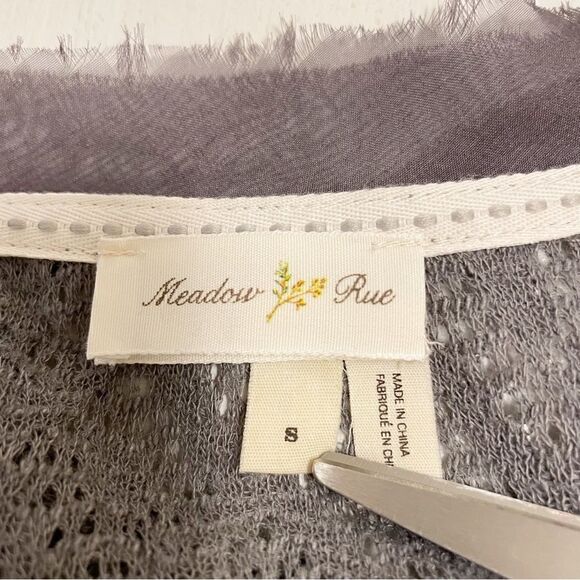 Anthropologie Meadow Rue Crochet Overlay Sweater - Size Small - Picture 5 of 6